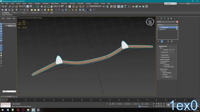 3Ds Max. TurboSmooth и MSmooth. Сглаживаем модели. смотреть онлайн