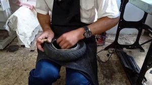 Ремонт корда покрышки гироскутера