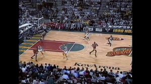 NBA Finals 1996 Game 3 Seattle Supersonics vs. Chicago Bulls Gary Payton vs. Michael Jordan