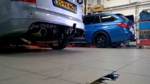 Ауди А4 Б6 кастомный выхлоп на 2.5 TDi