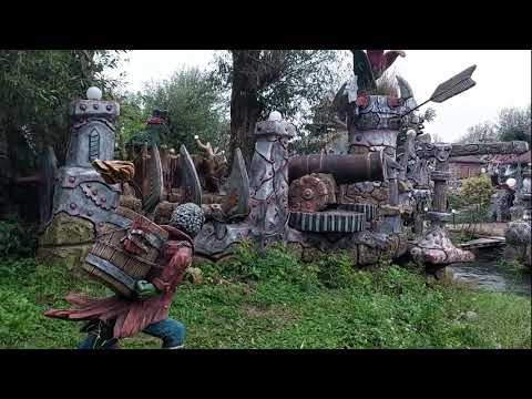 г. Козельск. "Страна Вихляндия". Скульптуры из цемента. Эскизы крепости.