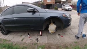 Покраска суппорта  Детейлинг  Volkswagen Passat CC  Гаражные будни  Тюнинг  Внешний вид  Диски  Вау