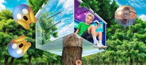 Реакция на А4! Построили НЕВИДИМУЮ СЕКРЕТНУЮ КОМНАТУ в ЛЕСУ! Реакция Димы на А4!