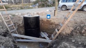 Установка водопроводного колодца