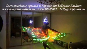 Светодиодные крылья и корона от LeDance Fashion www.bellydance-dress.ru   +79150848001