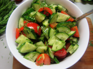 Обычный овощной салат