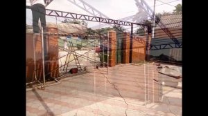 Навес №26 из металлочерепицы 115 кв.м   своими руками