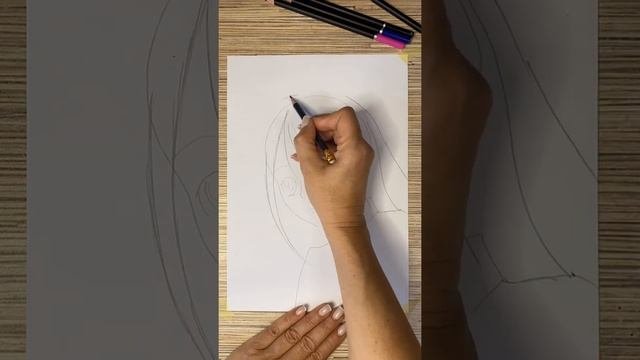 #аниме#какнарисоватьаниме   Как нарисовать аниме (по схеме) 3 урок.