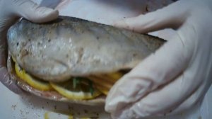 ЗАПЕЧЕННАЯ, АРОМАТНАЯ И СОЧНАЯ РЫБА СТАВРИДА/Baked Horse Mackerel, English Subtitles | Ароматный до