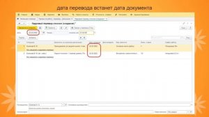 Кадровый перевод с внутреннего совместительства на основное