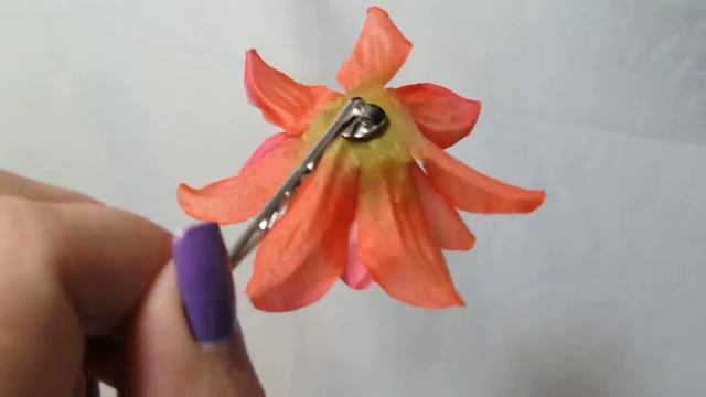 Small Orange Dahlia Flower on Bobby Pin by HairFlowers смотреть онлайн