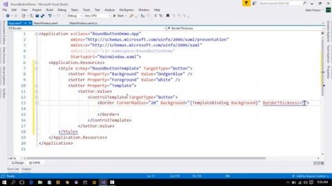 C# - Designing Round Buttons in WPF