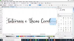 Como Inserir Glifos no CorelDraw 2020