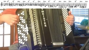 Городские цветы - на баяне - кавер, разбор, ноты