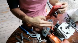 Оживление oleo-mac sparta 37. Лень было резать видео, поэтому залил как всё было.