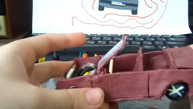 ВАЗ 2107 кабриолет из пластилина. 2-проект. смотреть онлайн