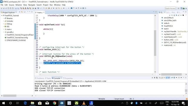 06 FreeRTOS Tutorial: Handling Interrupt