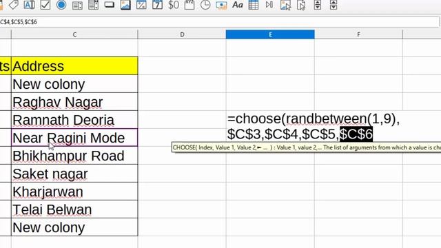 How to use Choose and randbetween formula in Libre calc@COMPUTEREXCELSOLUTION смотреть онлайн