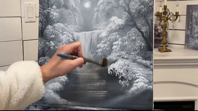 How To Paint A Lamppost and Wreath In a fairytale Forest смотреть онлайн