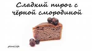 ПИРОГ С ЧЕРНОЙ СМОРОДИНОЙ И ЗЕЛЕНОЙ ГРЕЧКИ (веганский, без глютена)| список ингредиентов под видео