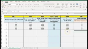 How to Use the BCG Matrix Excel Template