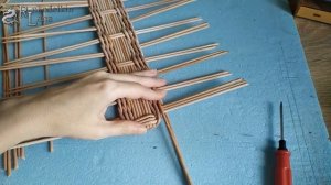 Плетение ОВАЛЬНОГО дна из бумажной лозы