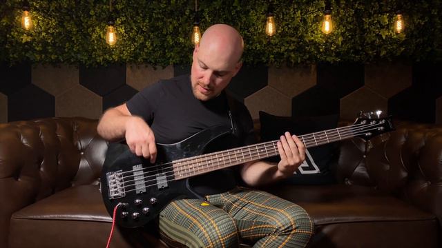 Glarry GIB 5 String Bass Guitar Full Size Open coil HH Pickup Black смотреть онлайн