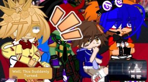 Security Breach Reacts To Every Freddy, Bonnie, Chica, And Foxy In A Nutshell | FNAF (Gacha Club)