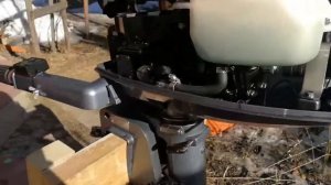 Первый запуск лодочного мотора Mikatsu M5FHS после зимы