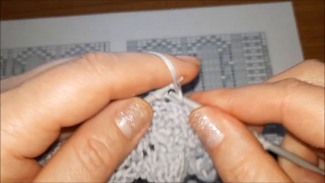 Японский ажурный узор № 144 и № 145 из книги "260 узоров" Хитоми Шида. Схема, МК. смотреть онлайн