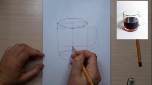 ПОСТРОЕНИЕ СТЕКЛЯННОЙ ЧАШКИ ПОД АКВАРЕЛЬ | мастер-класс для начинающих | рисунок | Художка Лайт