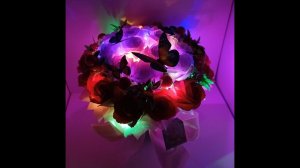 Букет из мыльных роз светящийся