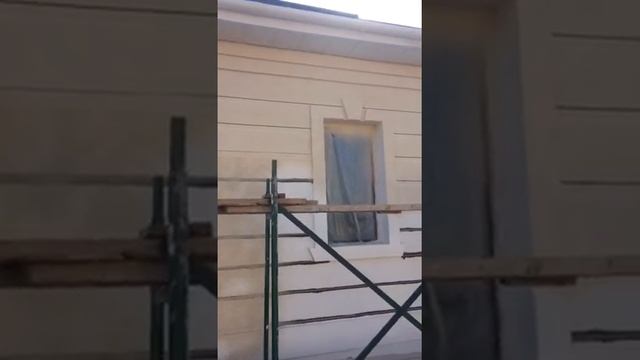 Фасад здания из жидкого травертина 2 видео смотреть онлайн