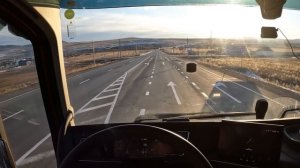 Рейс на 9500 катим по Забайкалью. VOLVO FH 540 POV Driving