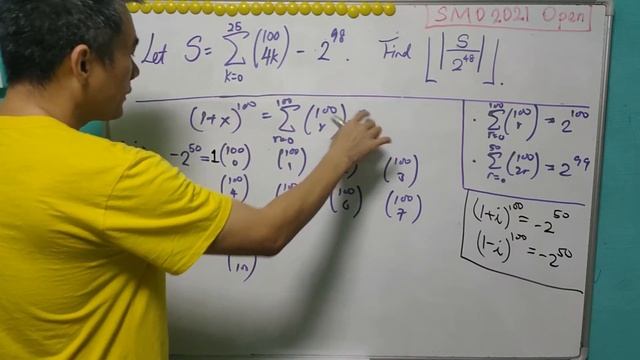 Standard results from binomial expansions (SMO2021 Open Q14) смотреть онлайн