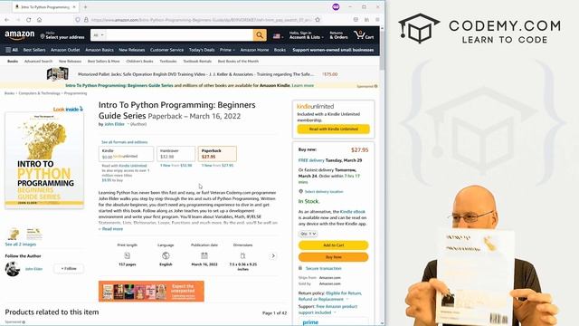 My Python Book Is Out!! - Codemy.com