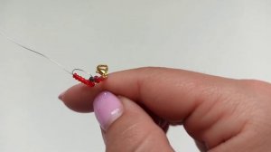 Брелок "Арбуз" из бисера. Параллельное плетение