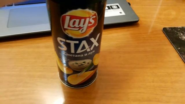 Лейс стакс (Lays STAX) Сметана и лук