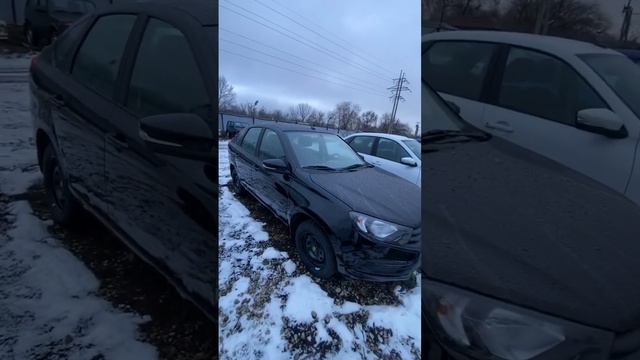 Чёрный металлик на LADA Granta Лифтбек комплектация комфорт без кондиционера!