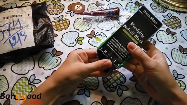 Распаковка посылки из магазина Bangood.com . Черная маска и хна для мехенди. смотреть онлайн