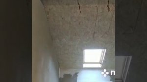 Подшивка потолка мансарды.