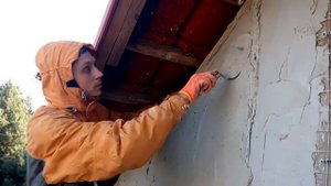 Известково-песчаная штукатурка. ч.6. Саманный дом
