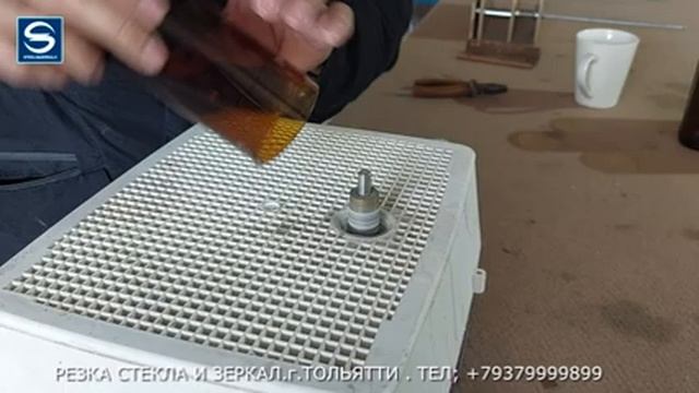 Режем бутылку. Резка стекла и зеркал. г.Тольятти тел;+79379999899