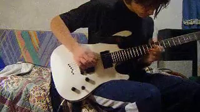 improvisación sobre blues en A menor, escalas pentatonicas con guitarra cort kx-5 смотреть онлайн
