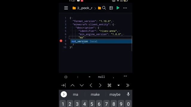 How to Make Mcpe Mob by Coding on Android Mobile |mcpe