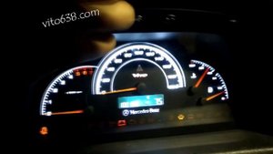 Пересвет щитка приборов Vito 638. Стилизация панели приборов