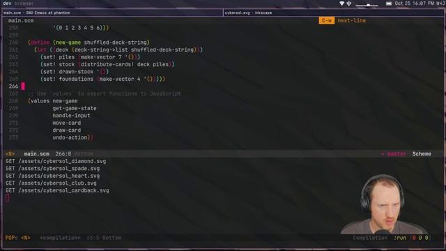 Day 4 - Live Coding a Solitaire Game with Scheme - Autumn Lisp Game Jam 2023 смотреть онлайн
