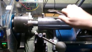 Самодельный токарный станок, задняя бабка