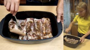 Брюшина запеченная в духовке – просто и вкусно.