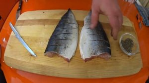 Лакедра в духовке. Lakedra in the oven. Желтохвост.